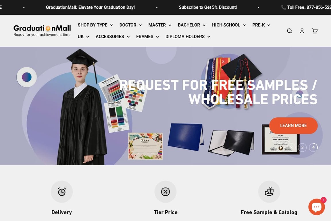 GraduationMall homepage