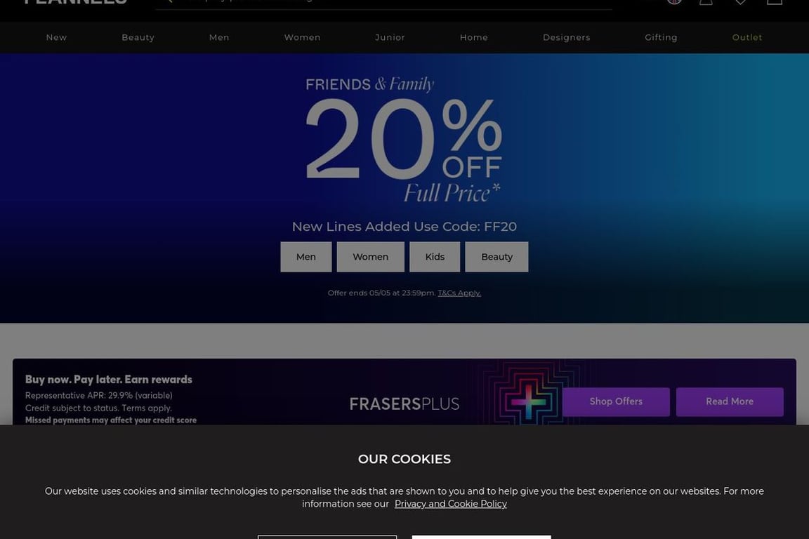 Choice Store homepage