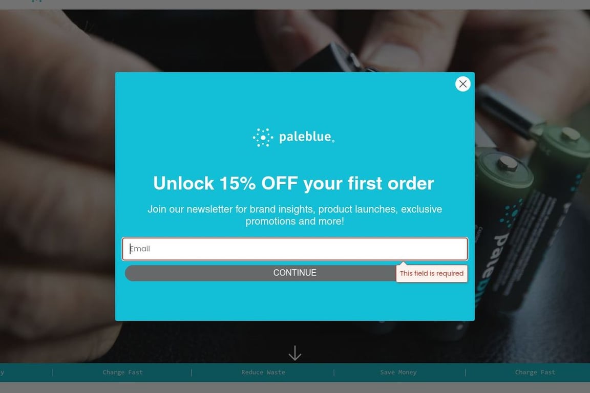 Pale Blue homepage