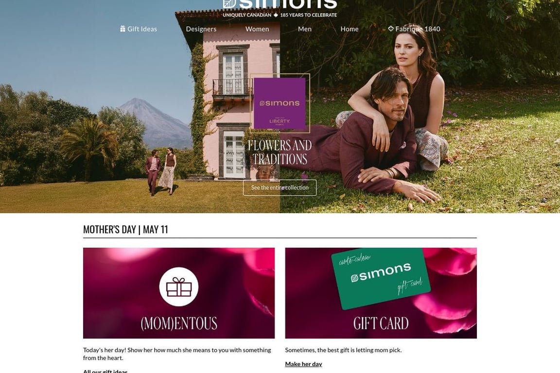 Simons CA homepage