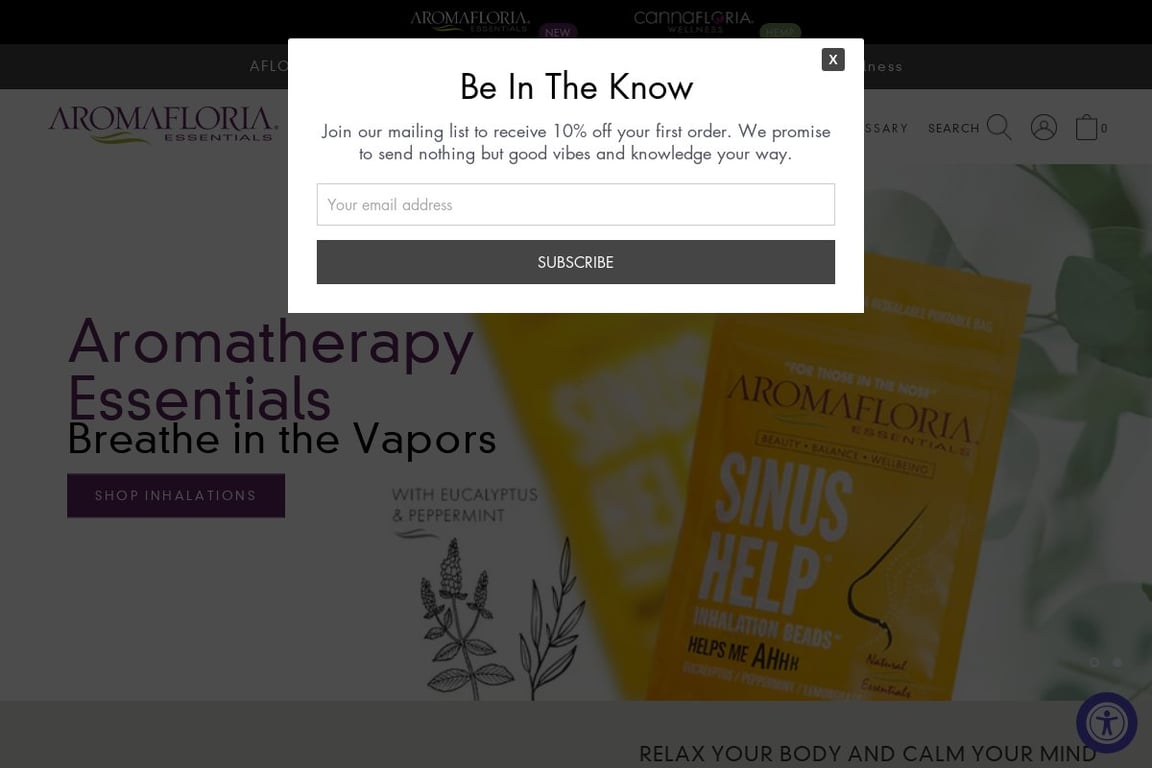 Aromafloria homepage