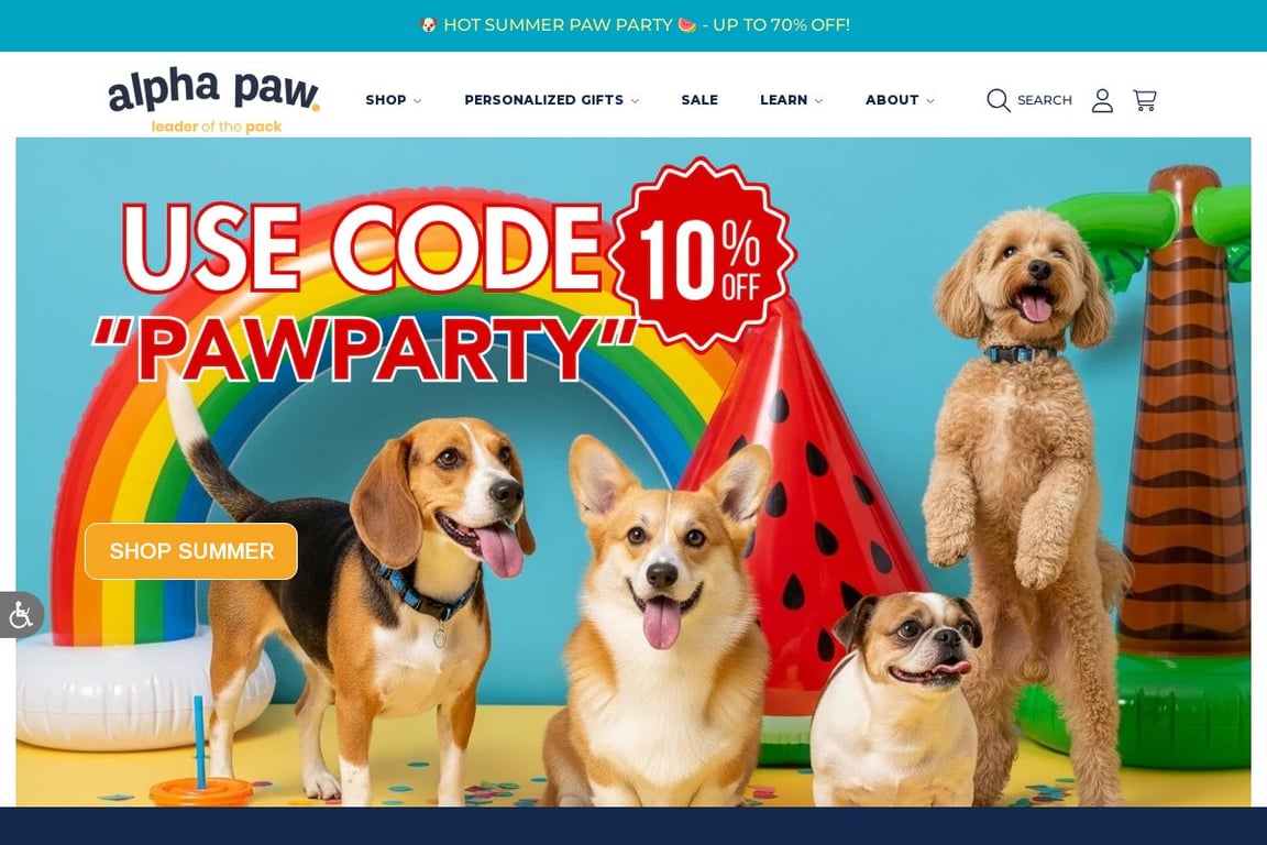 Alpha Paw Preferred homepage
