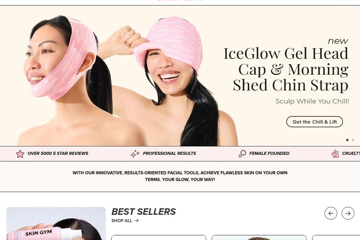 SKIN GYM homepage