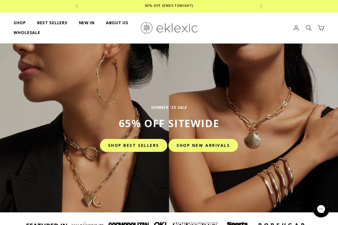 Eklexic homepage