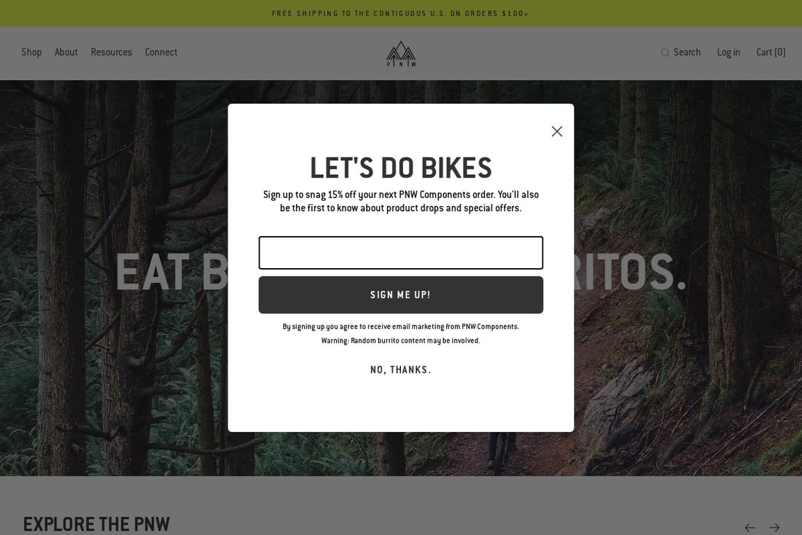 PNW Components homepage