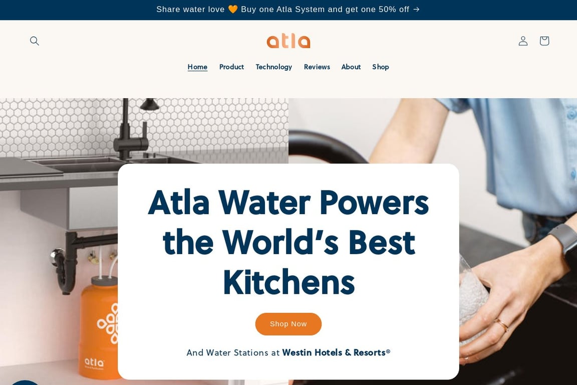 Aqualiv homepage