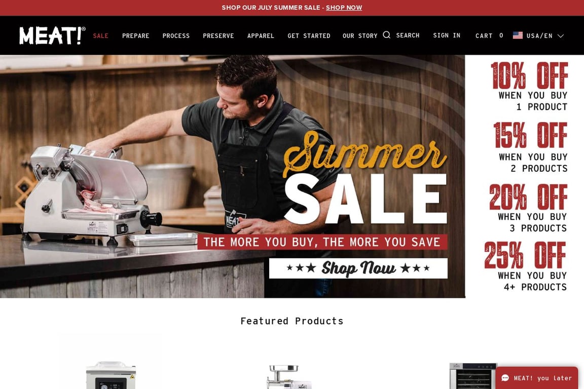 Meat homepage