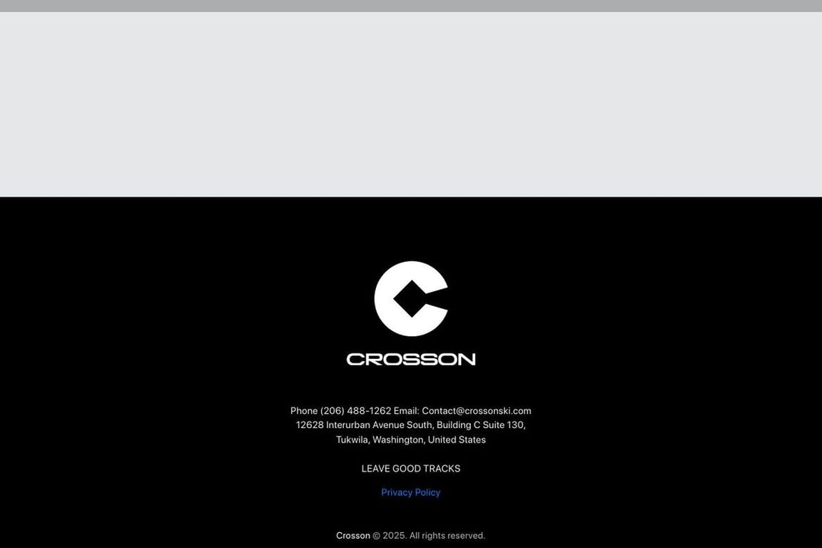 Crosson Ski affiliate program signup page