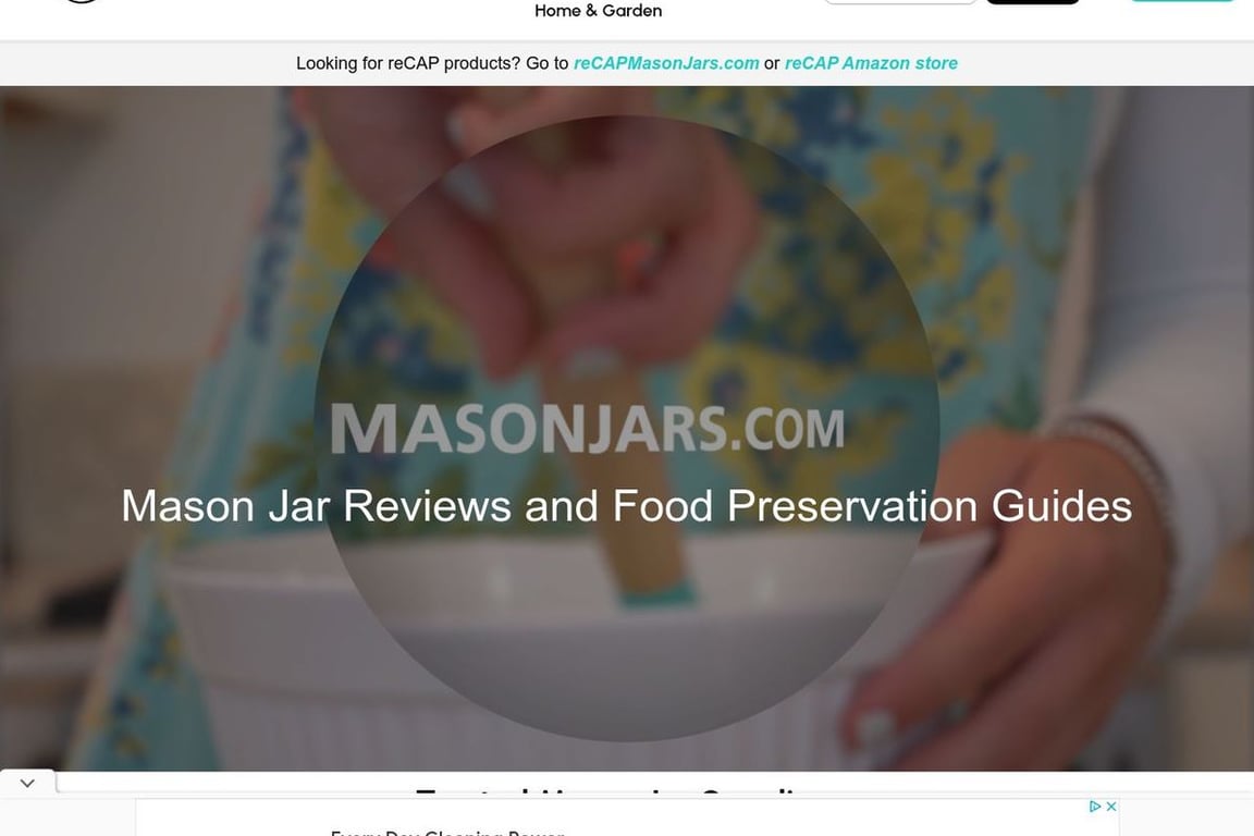 Mason Jars MakerPlace homepage