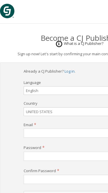 Ally Invest affiliate program signup page