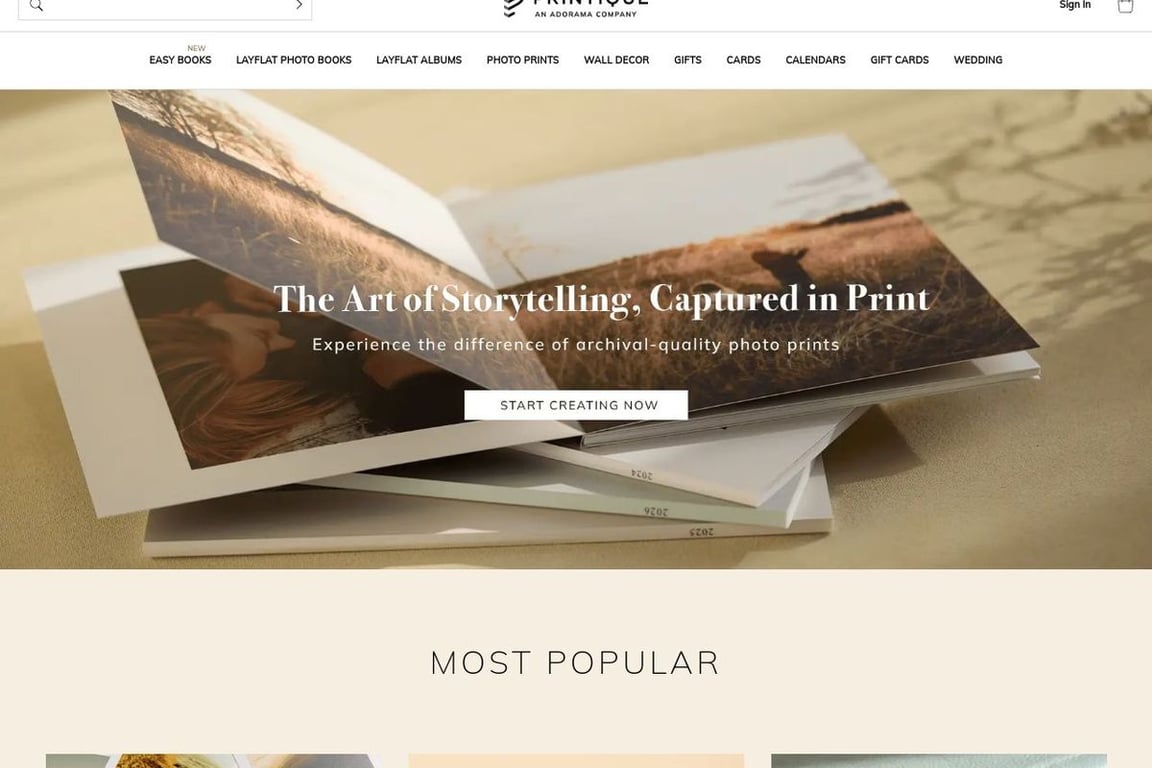 Printique homepage