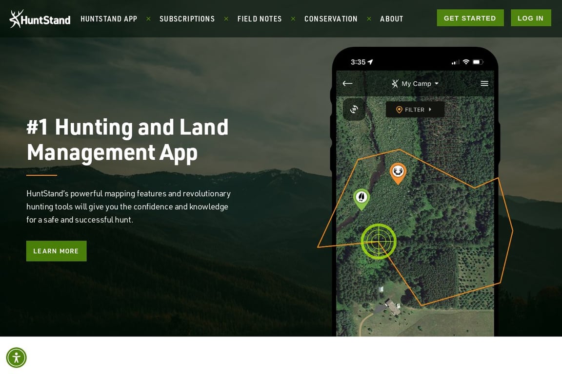 HuntStand homepage