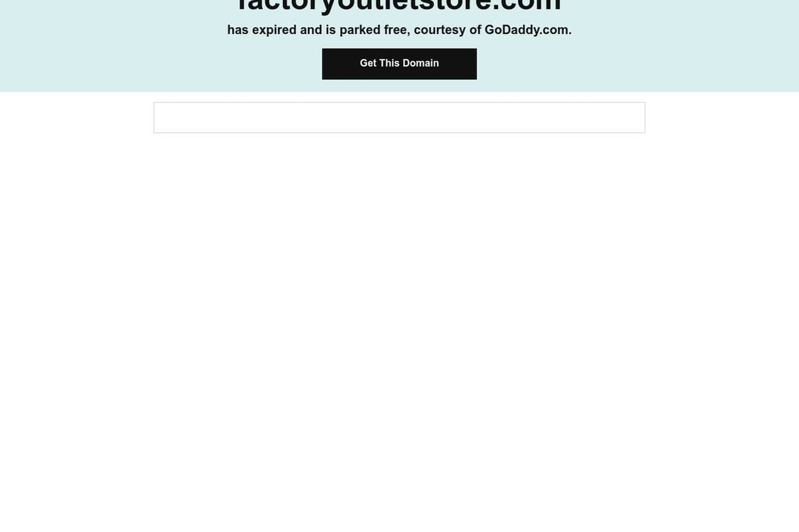 FactoryOutletStore.com homepage