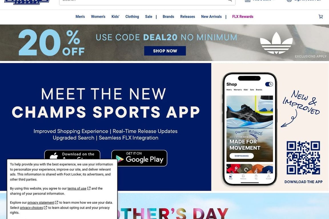 Eastbay affiliate program signup page