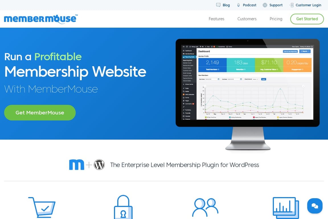 MemberMouse homepage