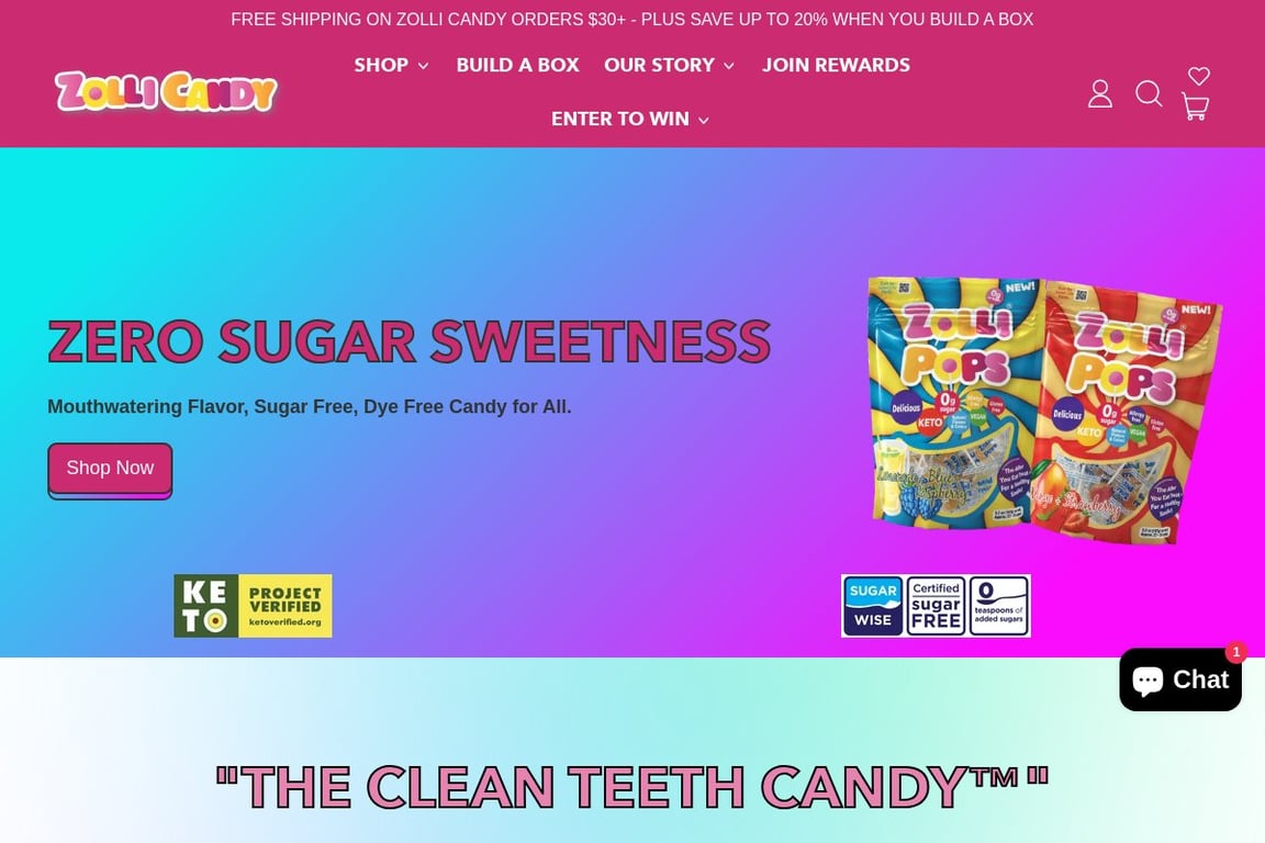 Zolli Candy homepage