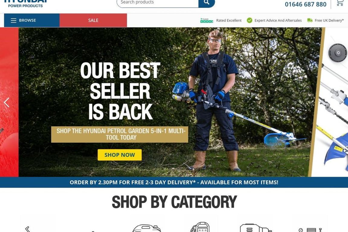 Hyundai Power Equipment homepage
