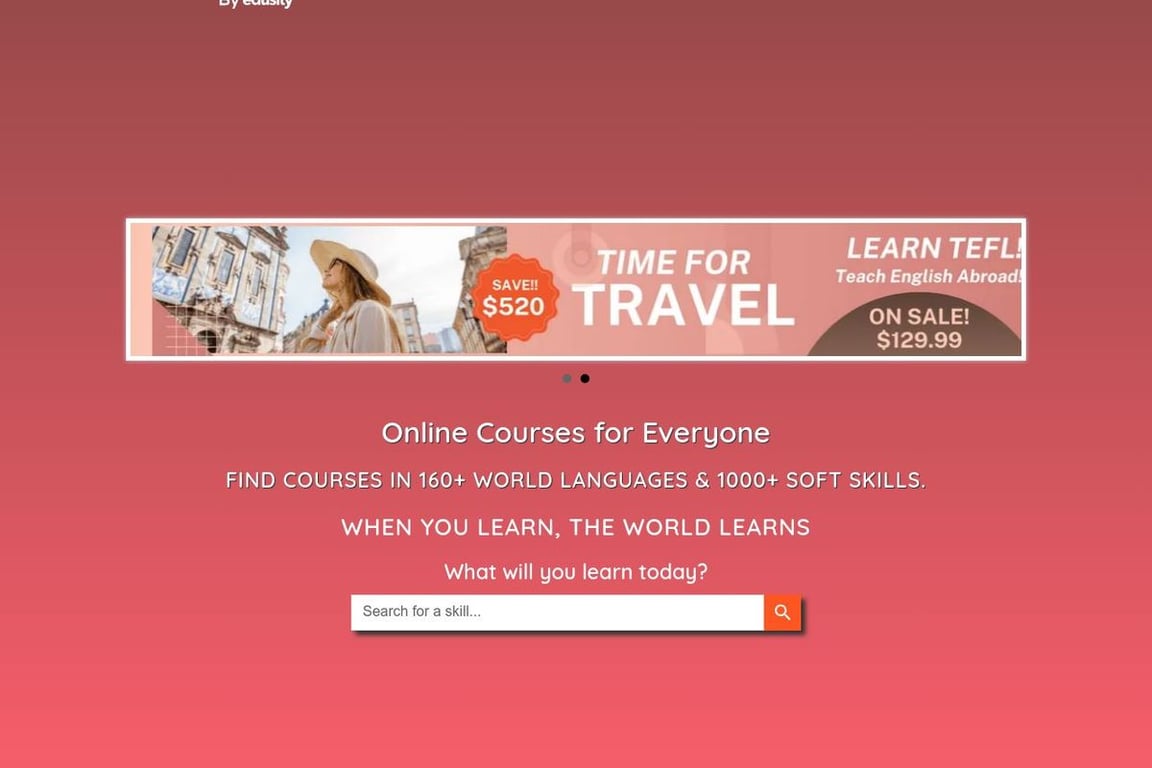 Cudoo homepage