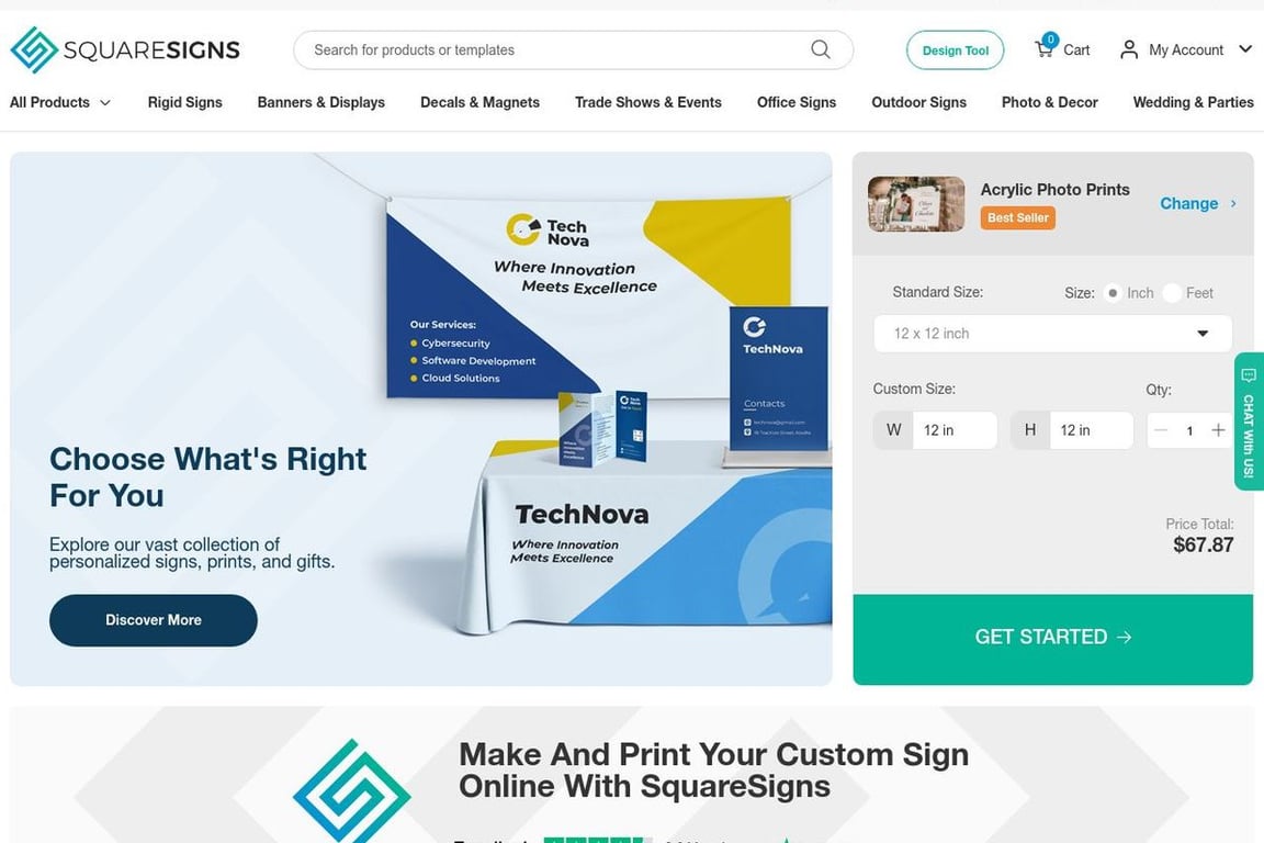 Square Signs homepage