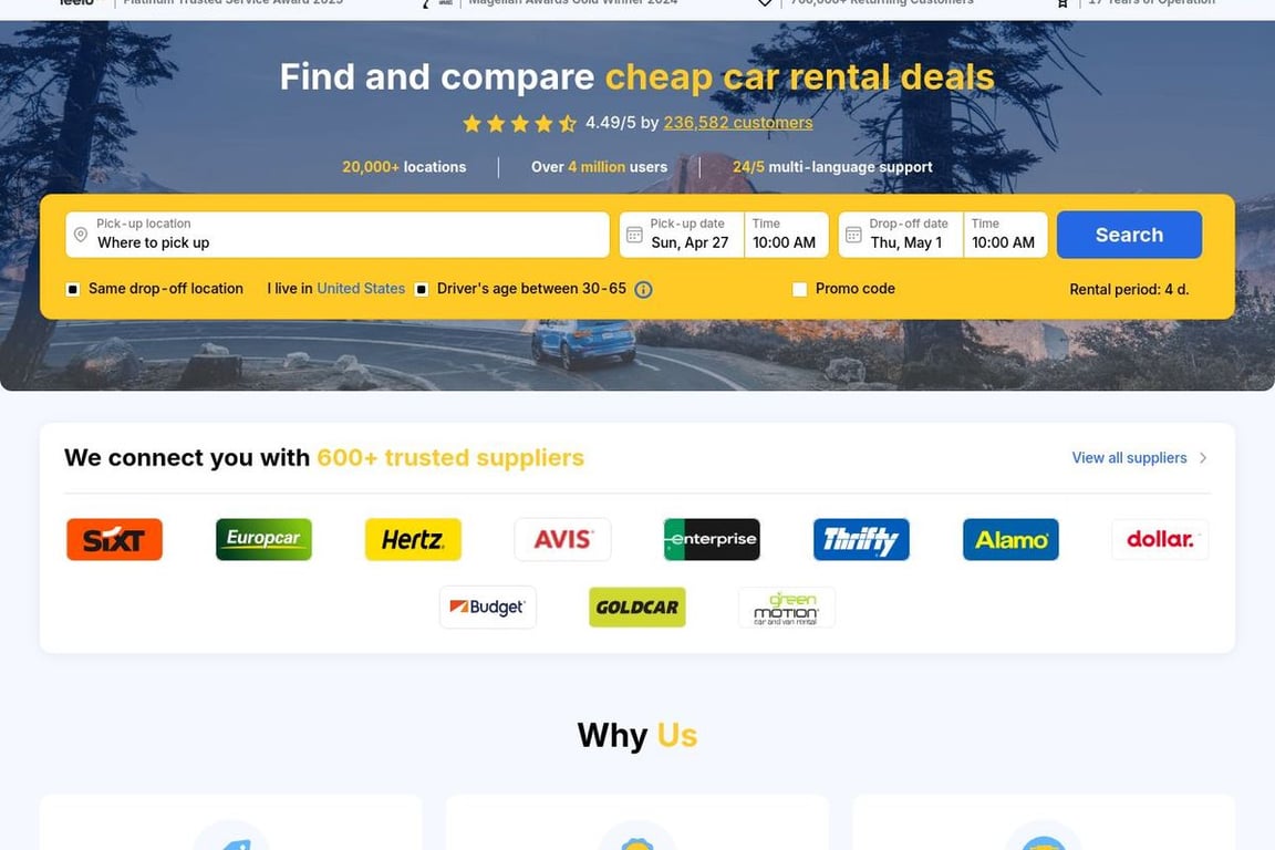 EconomyBookings homepage