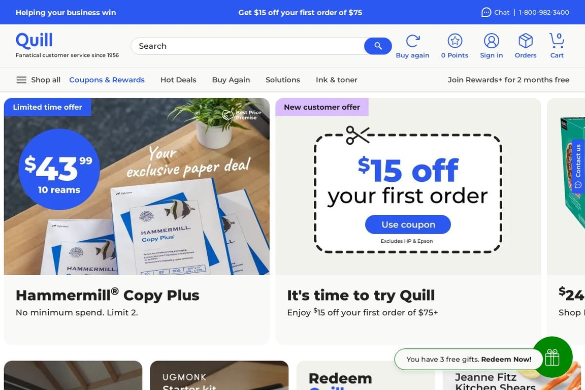 Quill homepage