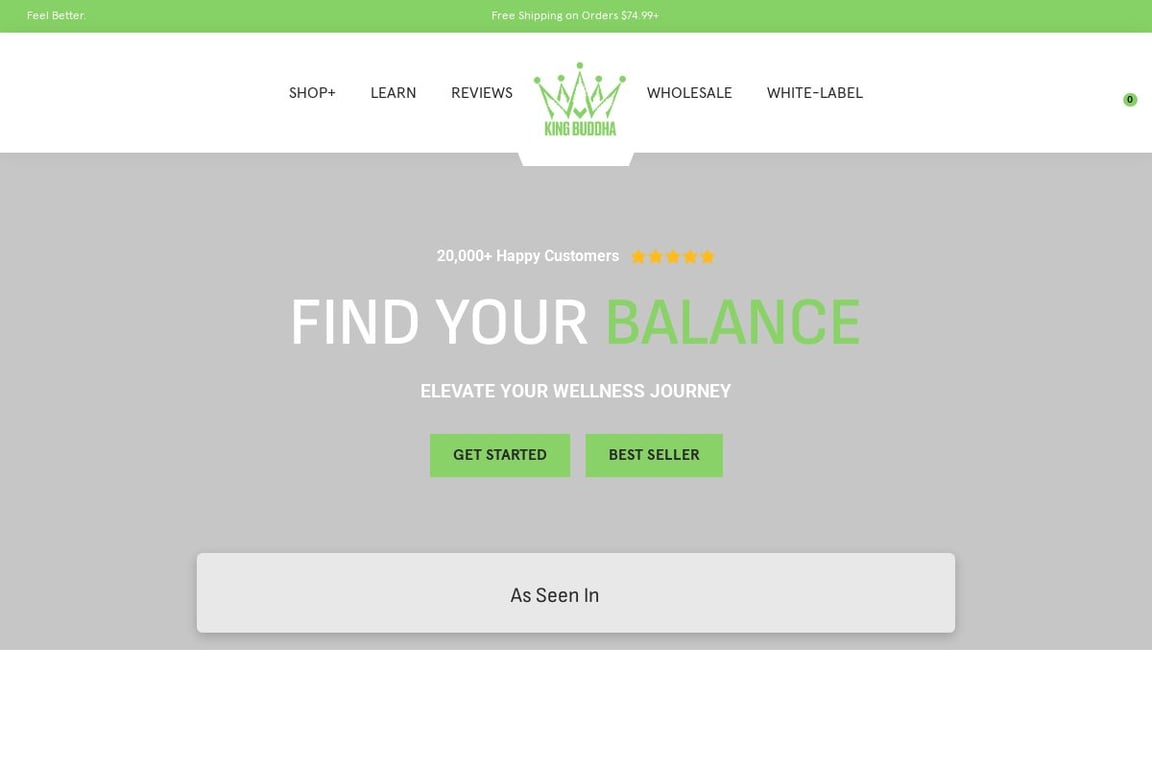 King Buddha homepage