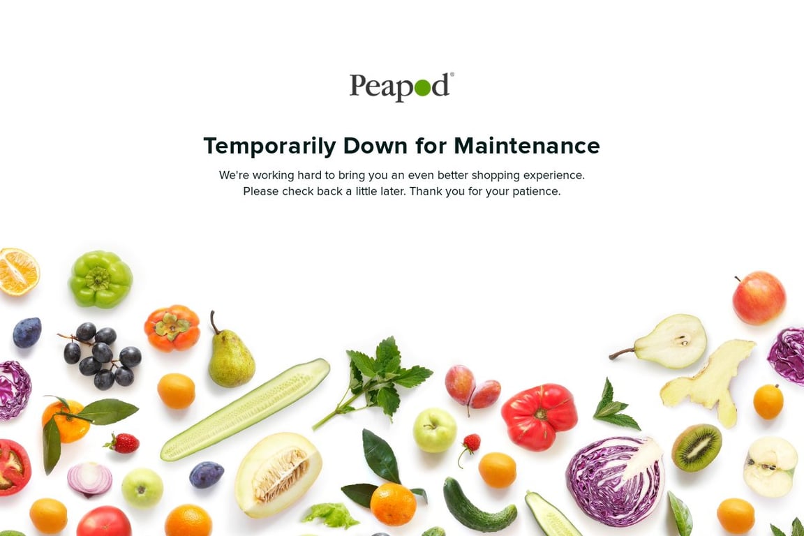 Peapod homepage