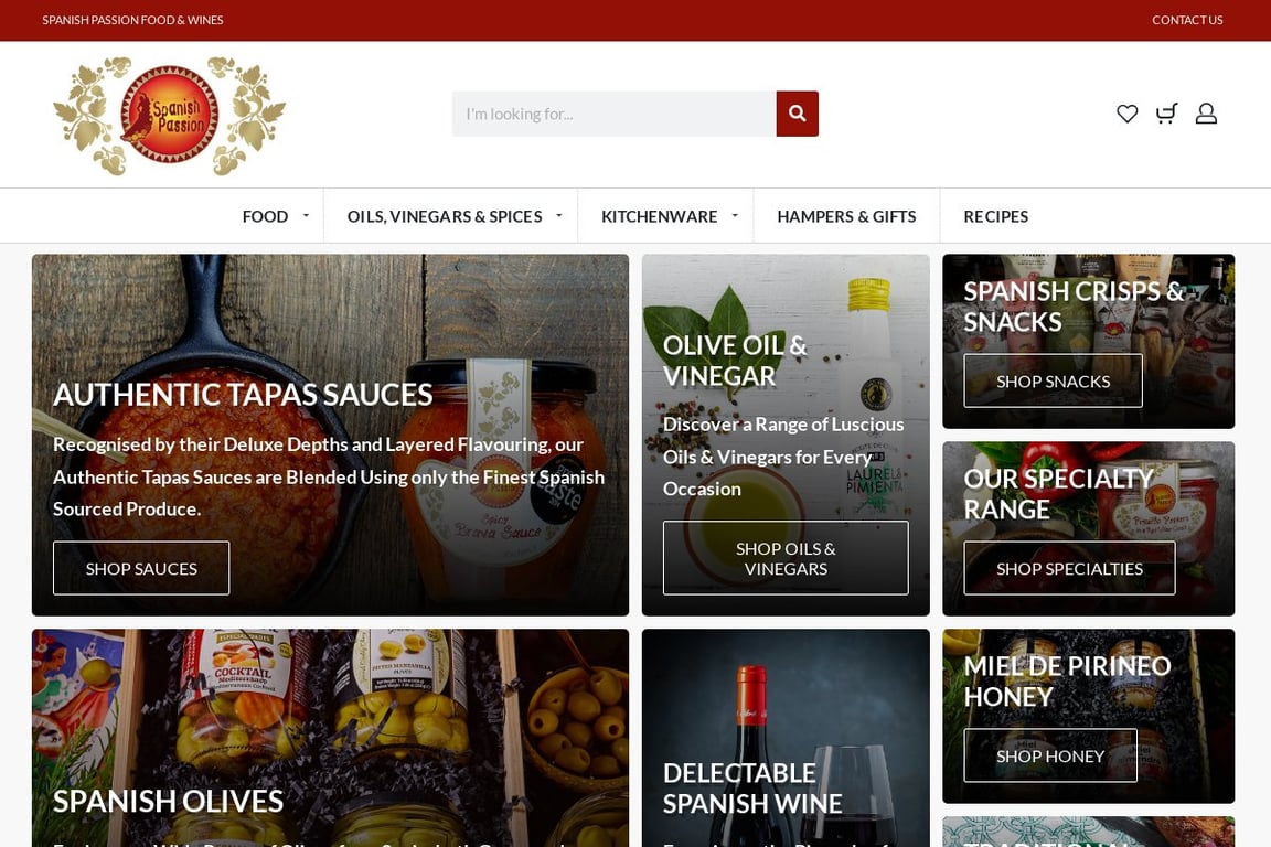 Spanish Passion Foods homepage
