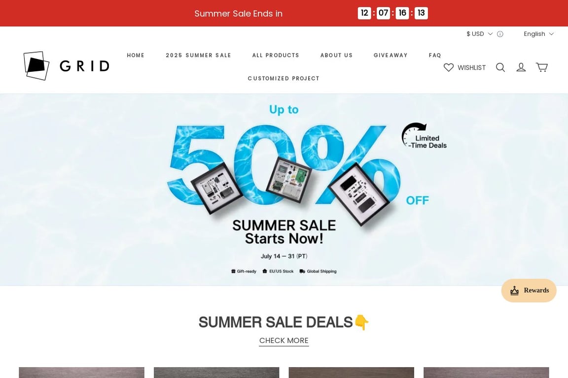 grid studio homepage