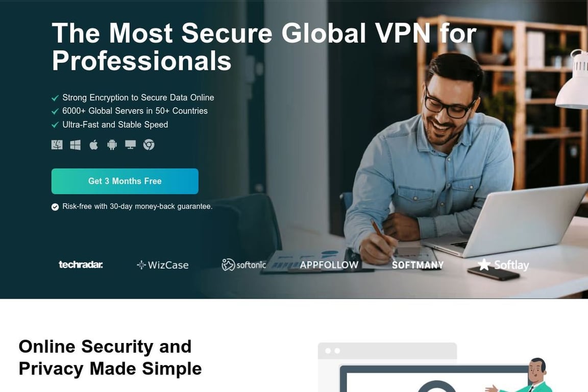 VPN Proxy Master Program homepage