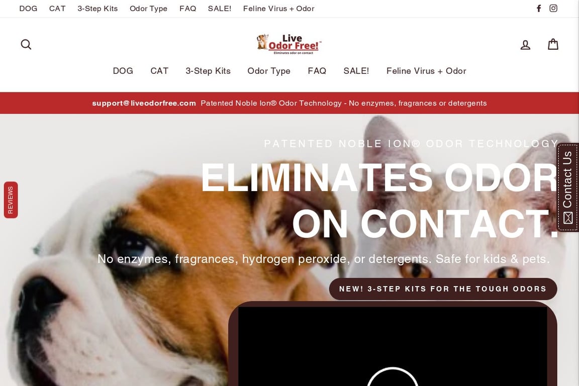 Live Pee Free homepage