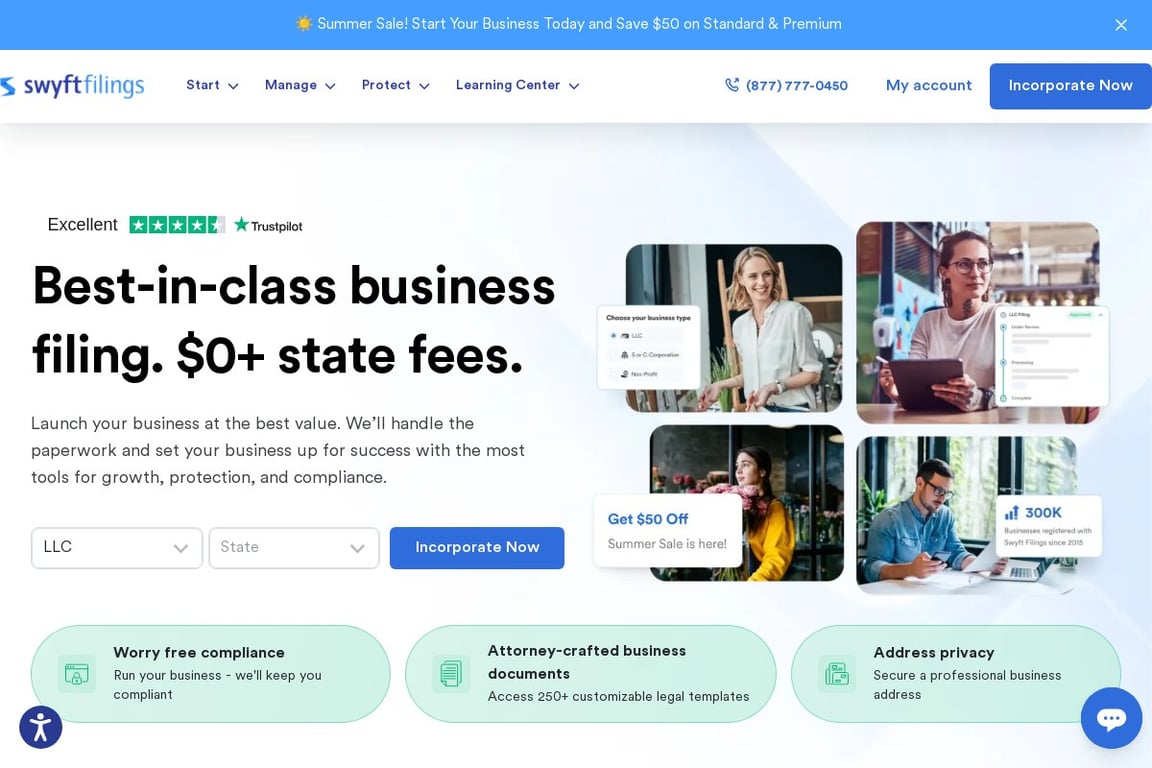 Swyft Filings, LLC homepage