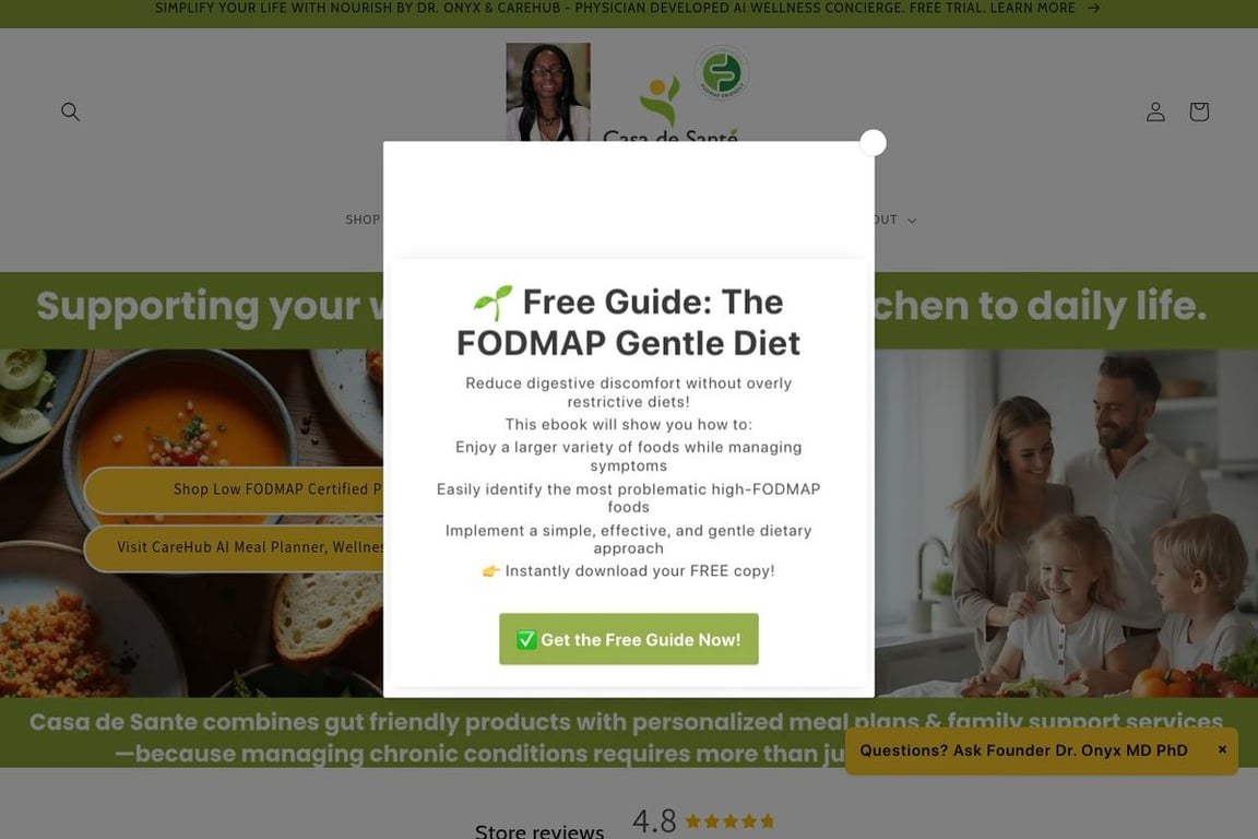 Case de Sante homepage