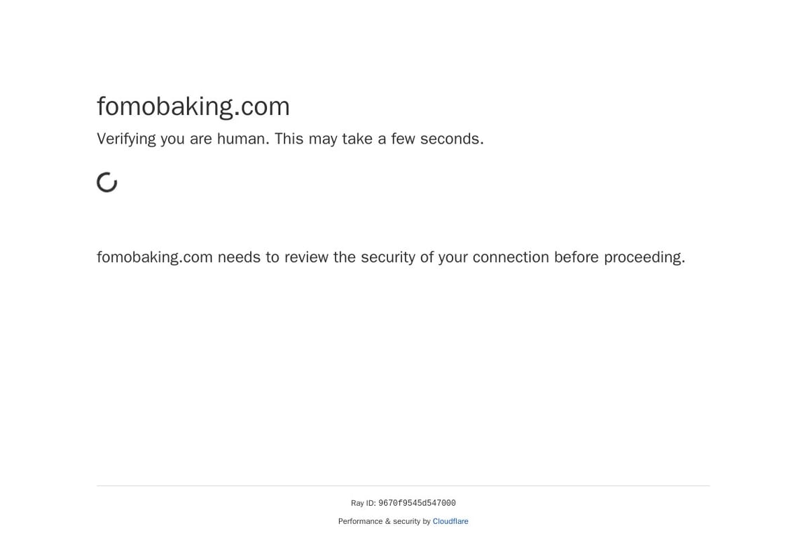 FOMO Baking Co homepage