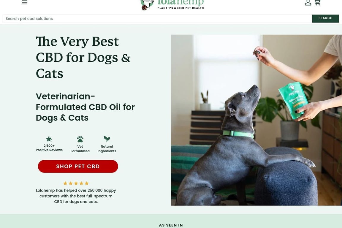 LolaHemp homepage