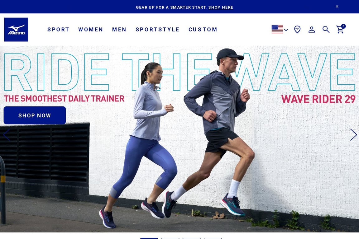Mizuno homepage