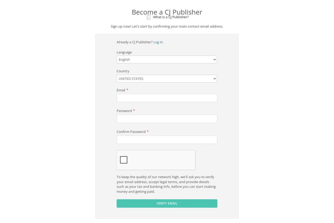 Gift Card Mall affiliate program signup page
