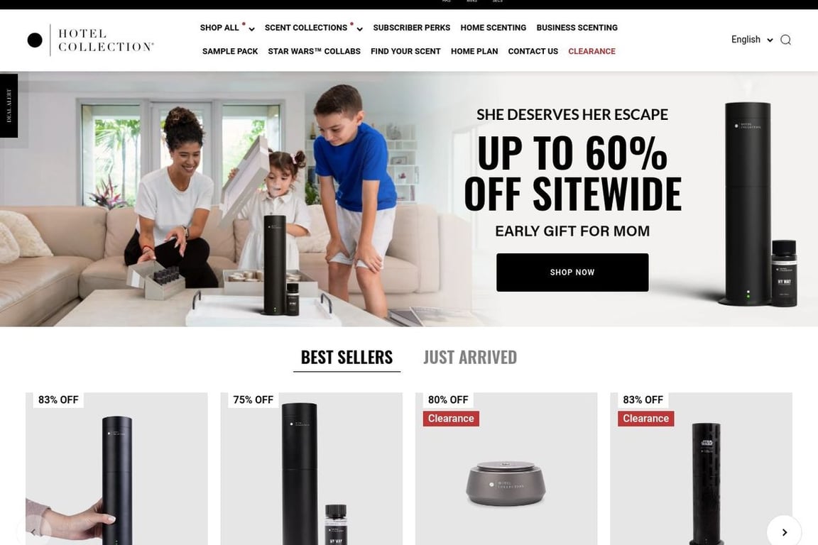 Hotel Collection homepage
