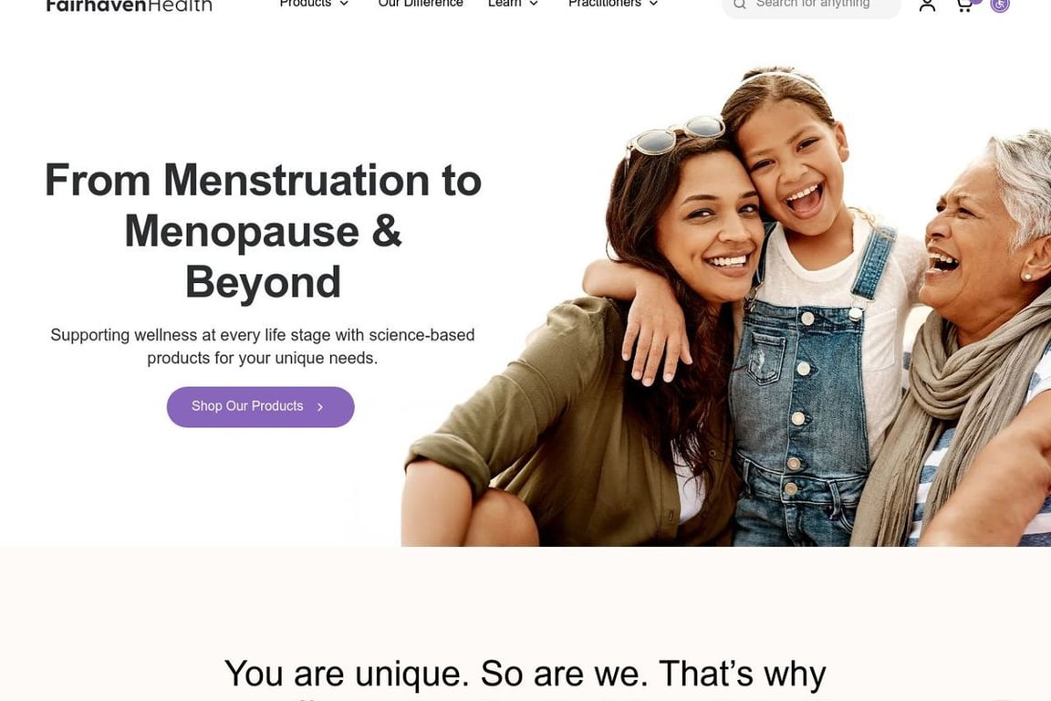 Fairhaven Health homepage