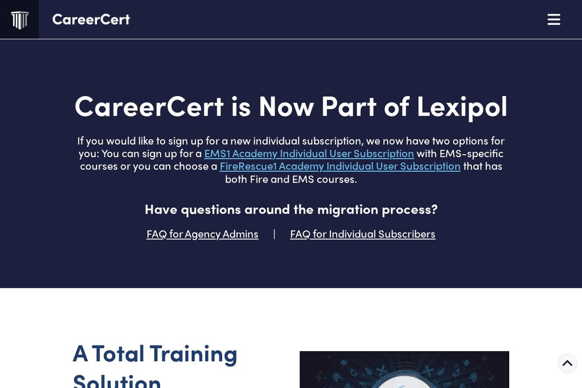 CareerCert homepage