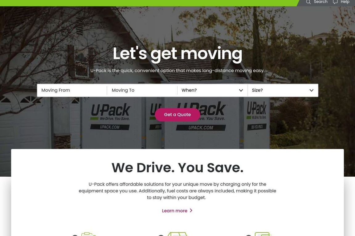 UPack homepage