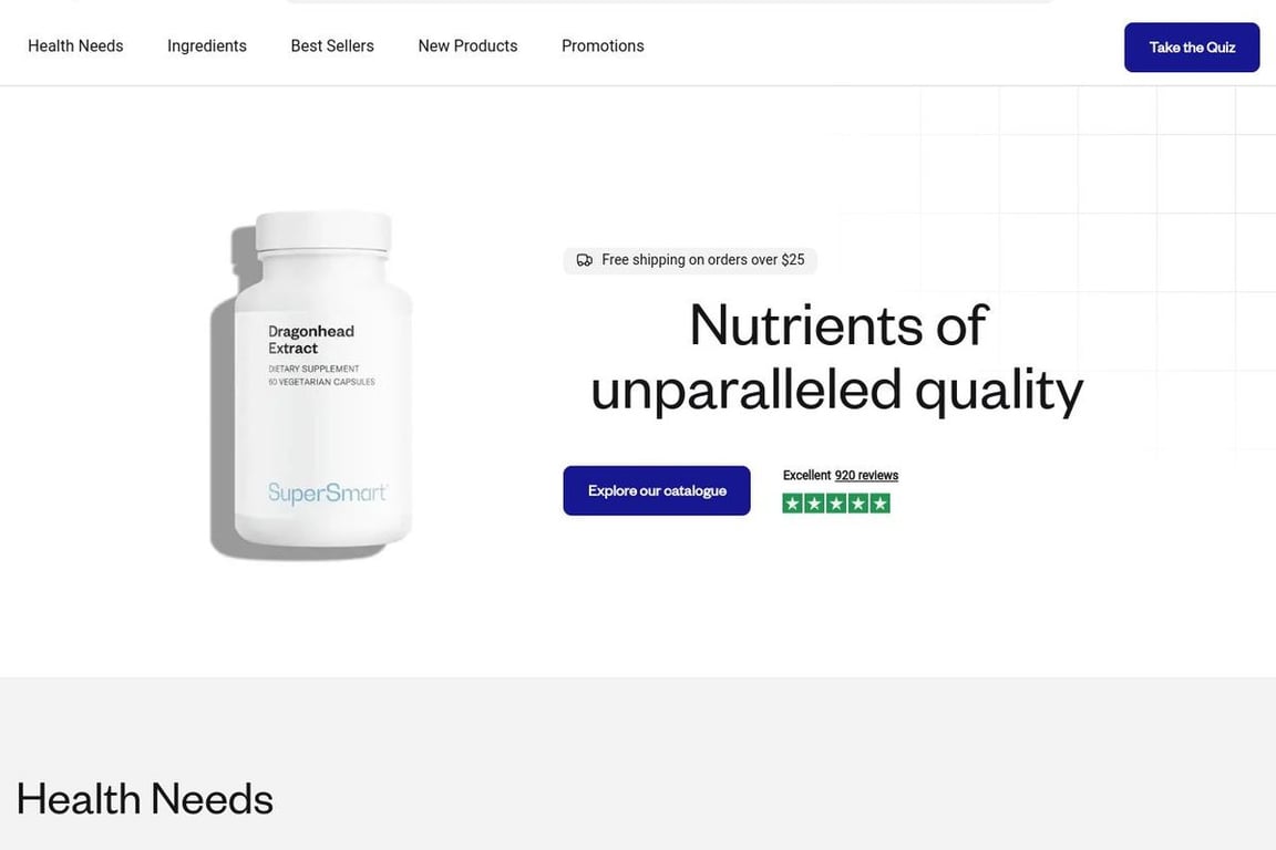 Supersmart.com homepage