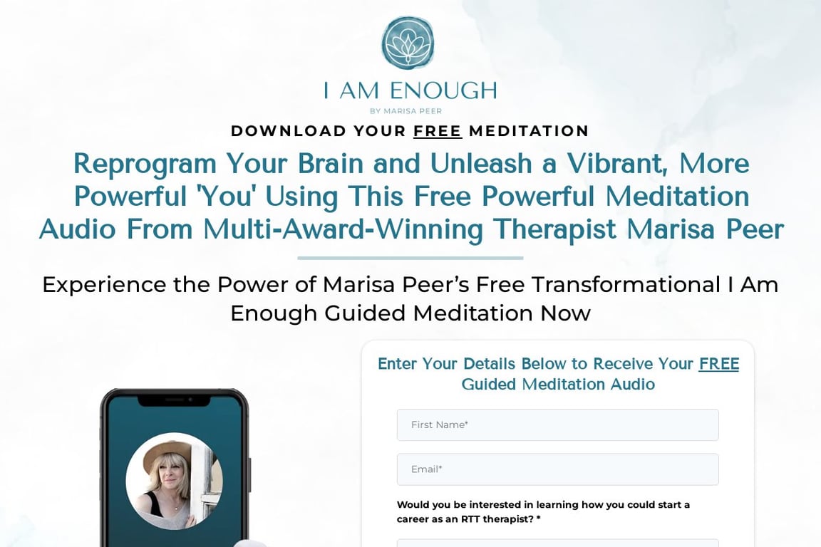 I Am Enough homepage