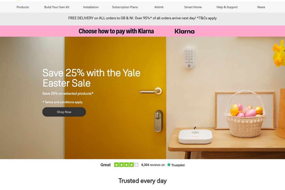 Yale Store homepage