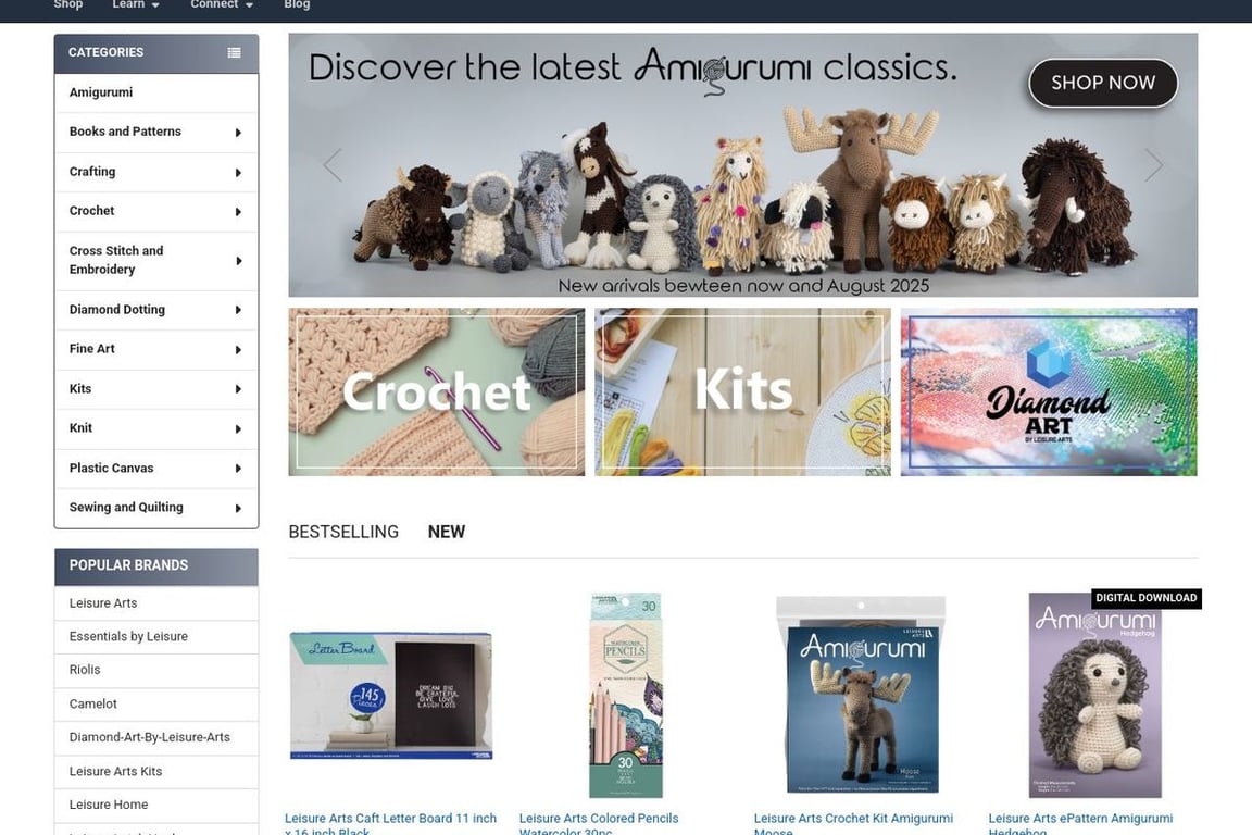 Leisure Arts homepage
