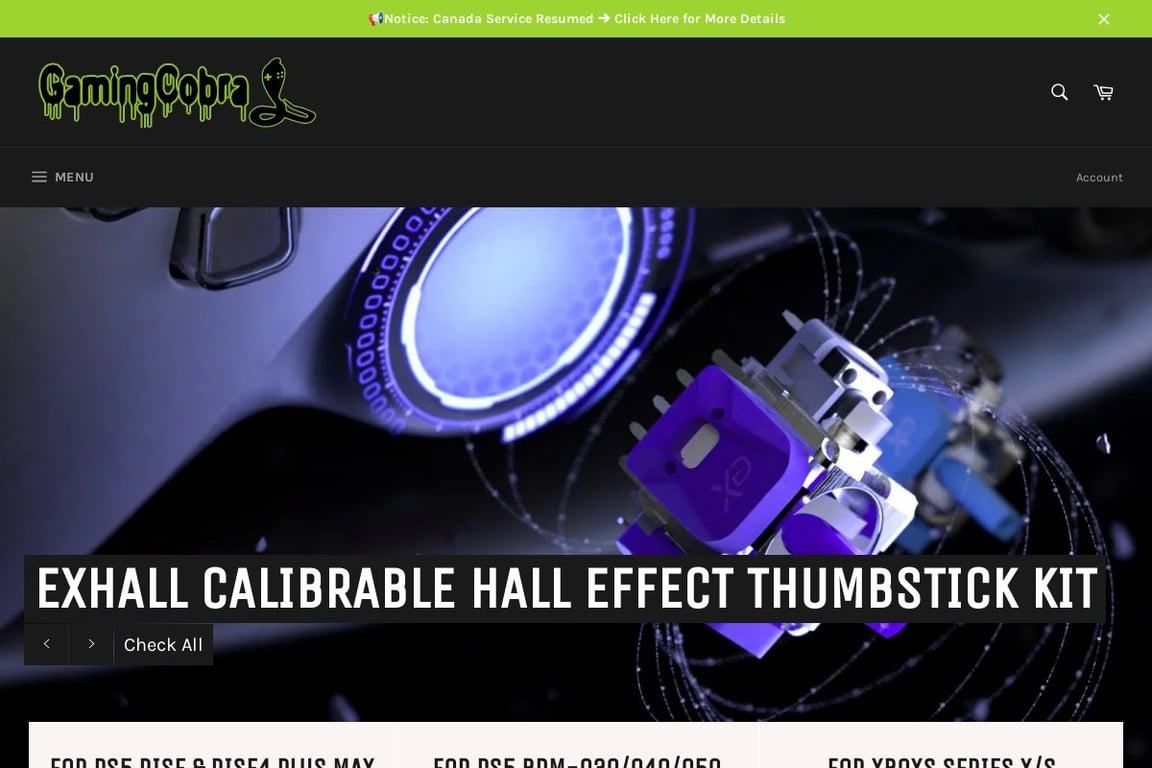 GamingCobra homepage