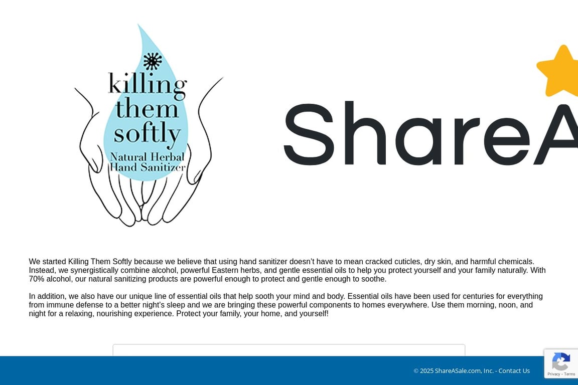 Killing Them Softly affiliate program signup page