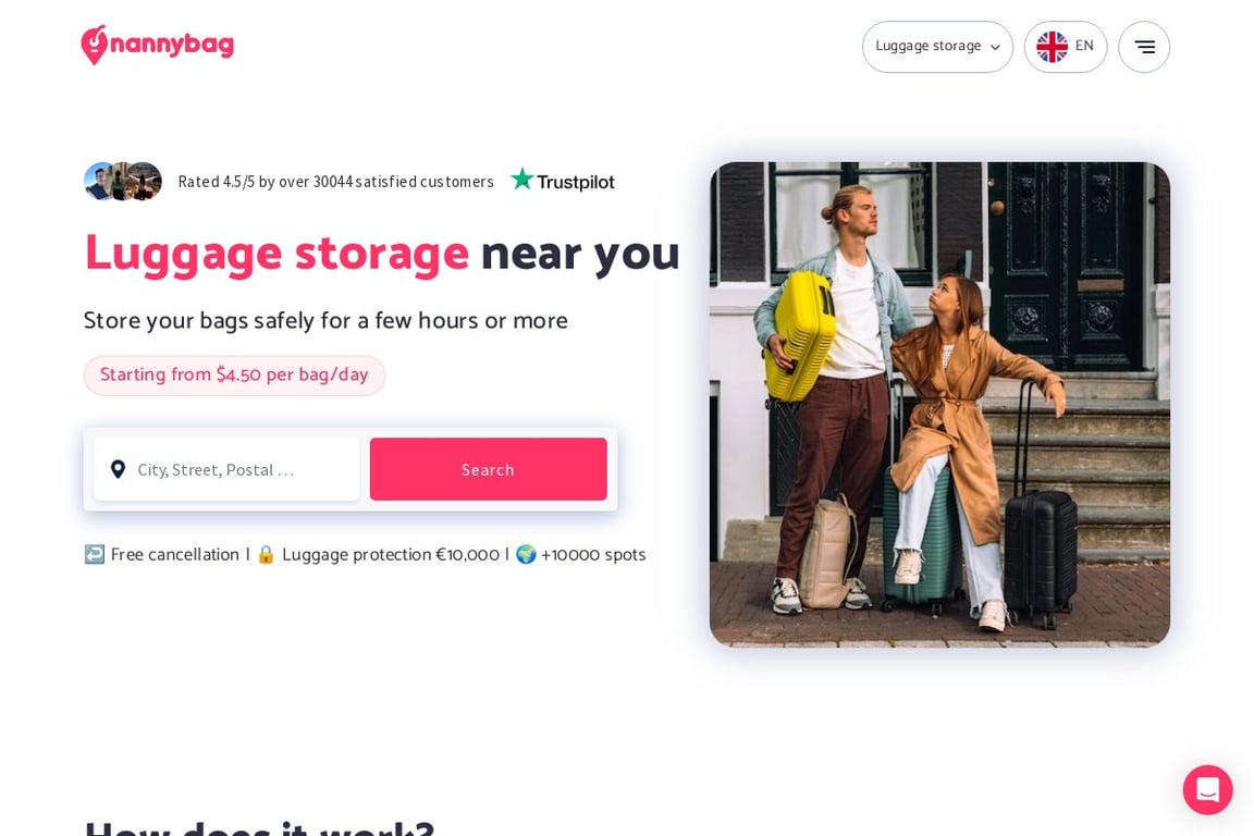 Nanny Bag homepage