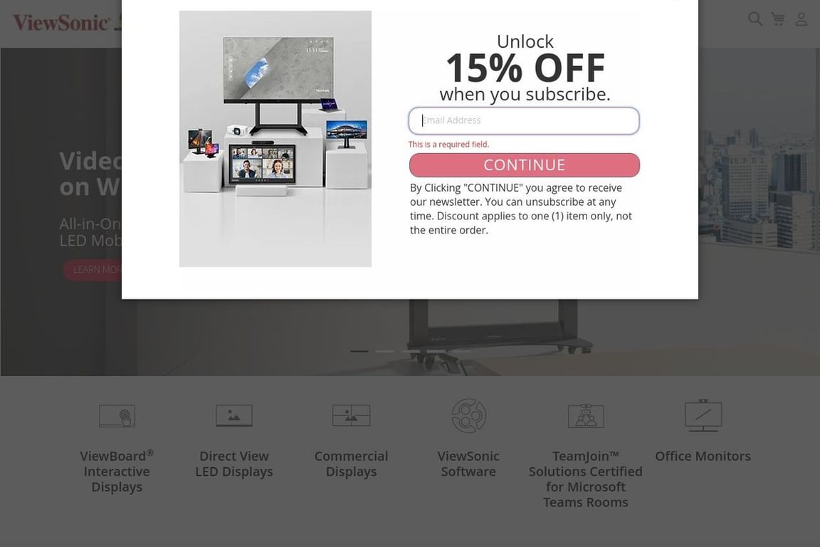 ViewSonic homepage