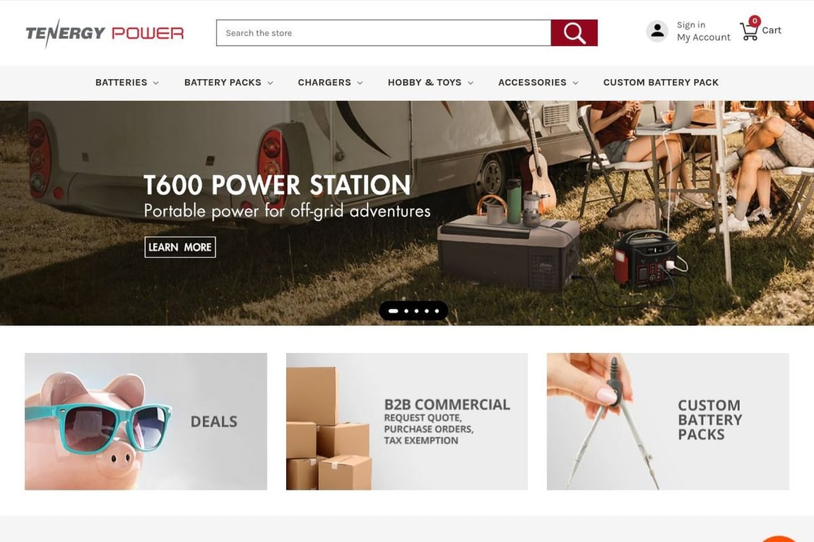 Tenergy homepage